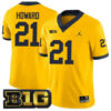 Desmond Howard Michigan Wolverines Football Maize Alternate Stitched Jersey w/ B1G Patch
