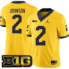 Will Johnson Michigan Wolverines Football Maize Alternate Stitched Jersey w/ B1G Patch