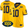 Tom Brady Michigan Wolverines Football Maize Alternate Stitched Jersey w/ 1000 Win Patch