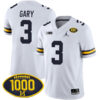 Rashan Gary Michigan Wolverines Football White Away Stitched Jersey w/ 1000 Win Patch