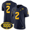Blake Corum Michigan Wolverines Football Navy Home Stitched Jersey w/ 1000 Win Patch