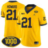 Desmond Howard Michigan Wolverines Football Maize Alternate Stitched Jersey w/ 1000 Win Patch