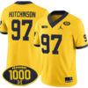 Aidan Hutchinson Michigan Wolverines Football Maize Alternate Stitched Jersey w/ 1000 Win Patch