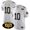 Tom Brady Michigan Wolverines Football White Gold Stitched Jersey w/ 1000 Win Patch