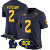 Charles Woodson Michigan Wolverines Football Navy Vapor F.U.S.E Limited Stitched Jersey w/ 1000 Win Patch