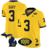 Rashan Gary Michigan Wolverines Football Maize Vapor F.U.S.E Limited Stitched Jersey w/ 1000 Win Patch