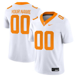 Custom Tennessee Volunteers Football White Game Stitched Jersey