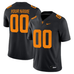 Custom Tennessee Volunteers Football Black Game Stitched Jersey