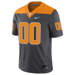 Alternative view of Custom Tennessee Volunteers Football Anthracite Game Stitched Jersey