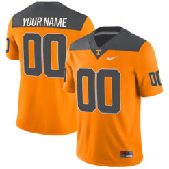 Custom Tennessee Volunteers Football Anthracite Reverse Throwback Stitched Jersey