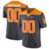 Custom Tennessee Volunteers Football Anthracite Throwback Stitched Jersey