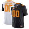 Custom Tennessee Volunteers Football Black White Mashup Stitched Jersey