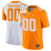 Custom Tennessee Volunteers Football Orange White Mashup Stitched Jersey