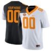 Custom Tennessee Volunteers Football White Black Mashup Stitched Jersey