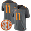 Jalin Hyatt Tennessee Volunteers Football Smokey Grey Alternate Game Stitched Jersey w/ SEC Patch