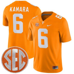 Alvin Kamara Tennessee Volunteers Football Orange Home Game Stitched Jersey w/ SEC Patch