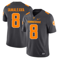 Nico Iamaleava Tennessee Volunteers Football Alternate Anthracite Stitched Jersey
