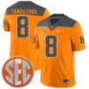Nico Iamaleava Tennessee Volunteers Football Reverse Anthracite Stitched Jersey w/ SEC Patch