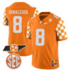 Nico Iamaleava Tennessee Volunteers Football Checkerboard Orange Stitched Jersey w/ SEC Patch