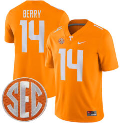 Eric Berry Tennessee Volunteers Football Orange Home Game Stitched Jersey w/ SEC Patch