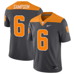 Dylan Sampson Tennessee Volunteers Football Anthracite Stitched Jersey