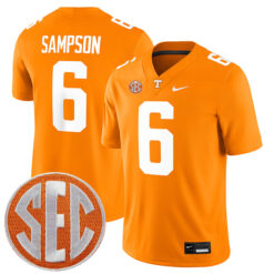 Dylan Sampson Tennessee Volunteers Football Orange Game Stitched Jersey w/ SEC Patch