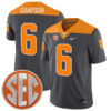 Dylan Sampson Tennessee Volunteers Football Anthracite Stitched Jersey w/ SEC Patch