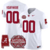 Custom Alabama Crimson Tide Football White Vapor F.U.S.E Limited Stitched Jersey
