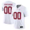 Custom Alabama Crimson Tide Football White Game Stitched Jersey