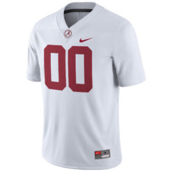 Alternative view of Custom Alabama Crimson Tide Football White Game Stitched Jersey