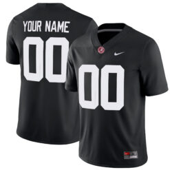Custom Alabama Crimson Tide Football Black Game Stitched Jersey