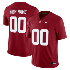 Custom Alabama Crimson Tide Football Crimson Stitched Jersey