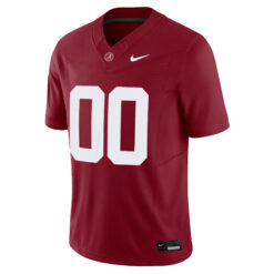 Alternative view of Custom Alabama Crimson Tide Football Crimson Stitched Jersey