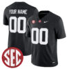 Custom Alabama Crimson Tide Football Black Stitched Jersey w/ SEC Patch