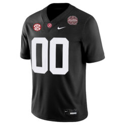 Alternative view of Custom Alabama Crimson Tide Football 2020 CFP National Championship Black Game Stitched Jersey