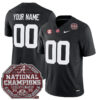 Custom Alabama Crimson Tide Football 2020 CFP National Championship Black Stitched Jersey