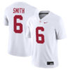 DeVonta Smith Alabama Crimson Tide Football White Away Game Stitched Jersey