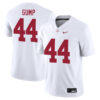 Forrest Gump Alabama Crimson Tide Football White Away Game Stitched Jersey