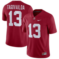 Tua Tagovailoa Alabama Crimson Tide Football Crimson Home Game Stitched Jersey