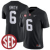 DeVonta Smith Alabama Crimson Tide Football Black Alternate Game Stitched Jersey w/ SEC Patch