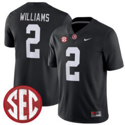Ryan Williams Alabama Crimson Tide Football Black Alternate Game Stitched Jersey w/ SEC Patch