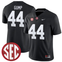 Forrest Gump Alabama Crimson Tide Football Black Alternate Game Stitched Jersey w/ SEC Patch