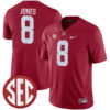 Julio Jones Alabama Crimson Tide Football Crimson Home Game Stitched Jersey w/ SEC Patch
