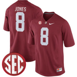 Julio Jones Alabama Crimson Tide Football Crimson Alumni Stitched Jersey w/ SEC Patch