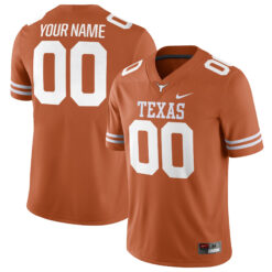 Custom Texas Longhorns Football Orange Game Stitched Jersey