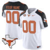 Custom Texas Longhorns Football White Reverse Vapor F.U.S.E Limited Stitched Jersey