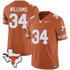 Ricky Williams Texas Longhorns Football Orange Vapor F.U.S.E Limited Stitched Jersey