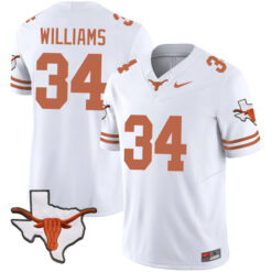 Ricky Williams Texas Longhorns Football White Vapor F.U.S.E Limited Stitched Jersey