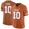 Vince Young Texas Longhorns Football Orange Home Game Stitched Jersey