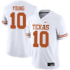Vince Young Texas Longhorns Football White Away Game Stitched Jersey